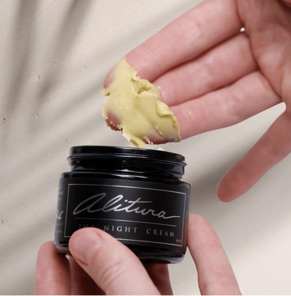Alitura certified organic night cream, certified organic skin care for men, USDA organic, natural anti-aging for men.